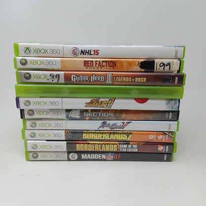 Lot of 10 Microsoft Xbox 360 Games