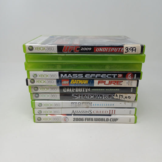 Lot of 10 Microsoft Xbox 360 Games