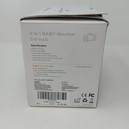 A2C Wireless Baby Camera Baby Monitor for Car & Home 5” Screen / Night Vision