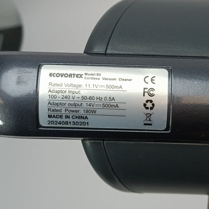 Ecovortex S3 Lightweight Rechargeable Cordless Stick Vacuum
