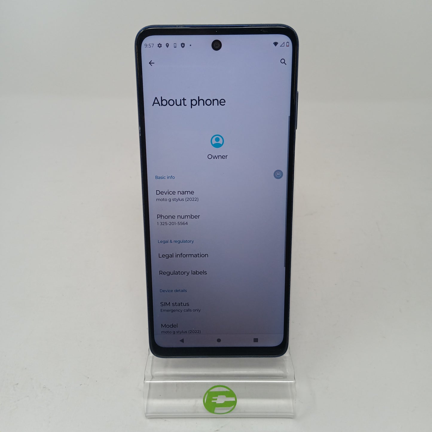 Cricket Motorola Moto G Stylus 5G 128GB 12 Blue