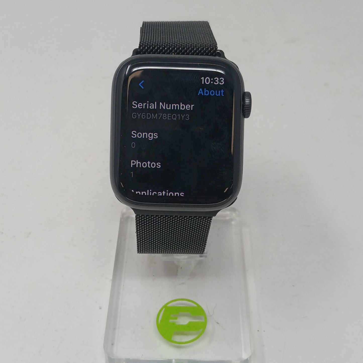 Unlocked Apple Watch Series 6 44MM Black Ceramic Black Metal MO7H3LL/A