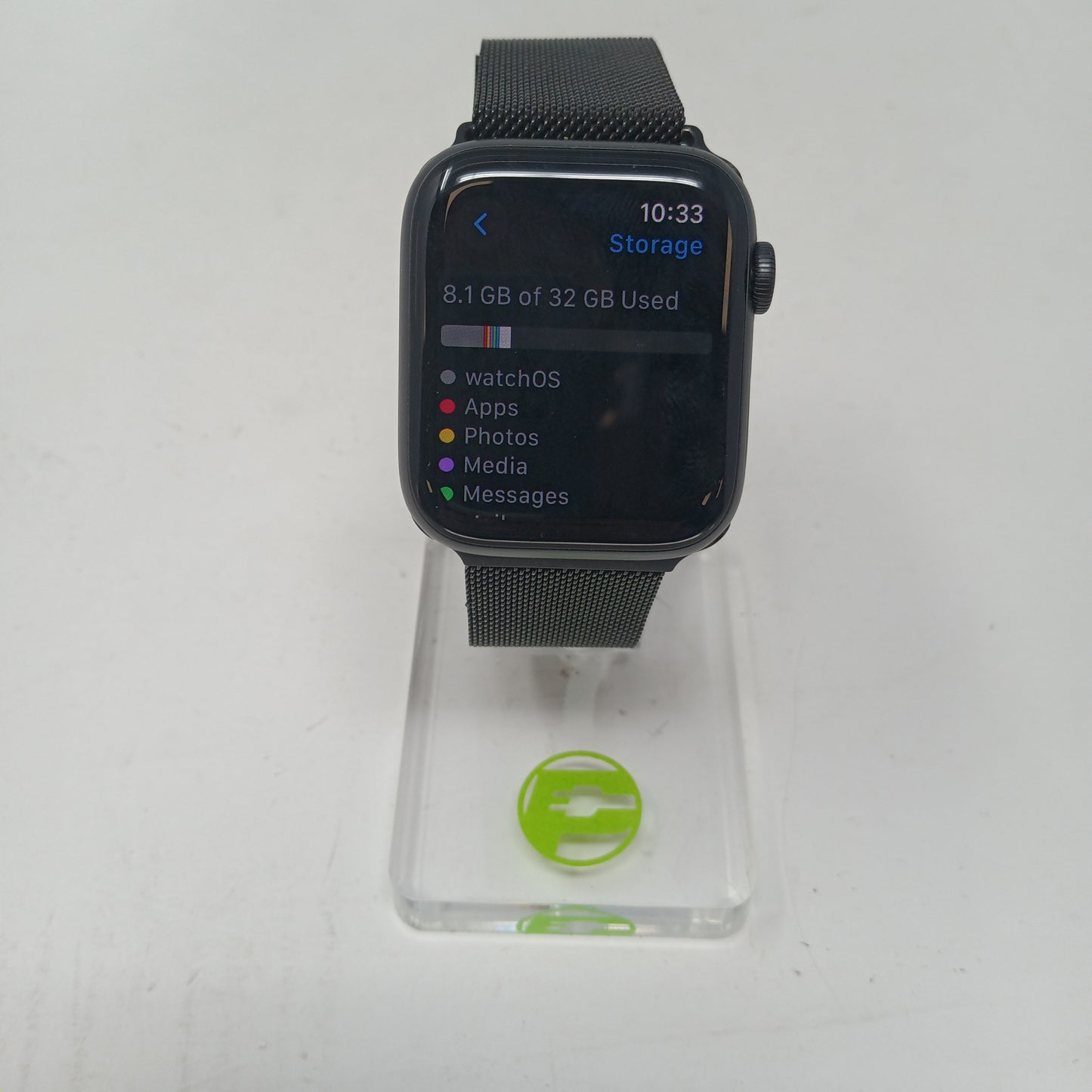 Unlocked Apple Watch Series 6 44MM Black Ceramic Black Metal MO7H3LL/A