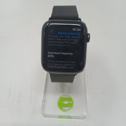 Unlocked Apple Watch Series 6 44MM Black Ceramic Black Metal MO7H3LL/A