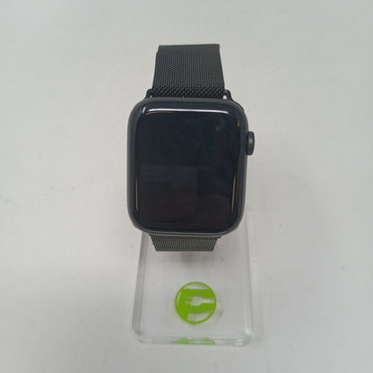 Unlocked Apple Watch Series 6 44MM Black Ceramic Black Metal MO7H3LL/A