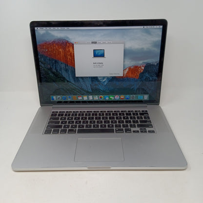 2015 Apple MacBook Pro 15" i7 2.2GHz 16GB RAM 256GB HDD Silver A1398