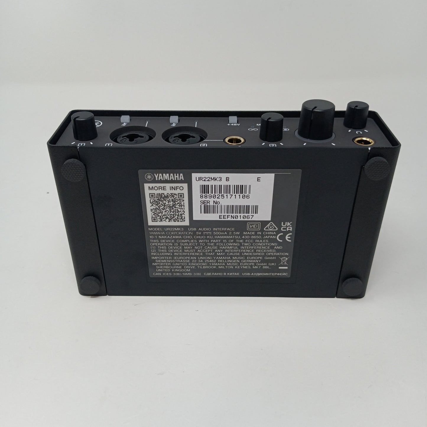 New Yamaha UR22 MK3 USB Audio Interface – Studio Recording – VHX7690