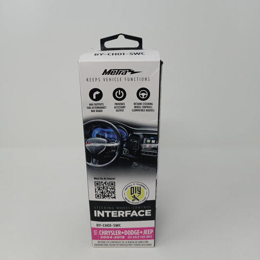 Metra BY‑CH01‑SWC Steering Wheel Control Interface for 04‑19 Dodge Chrysler Jeep