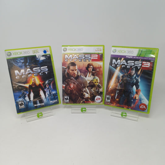 Lot of 3 Microsoft Xbox 360 Games Mass Effect 1,2, & 3