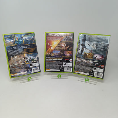 Lot of 3 Microsoft Xbox 360 Games Mass Effect 1,2, & 3