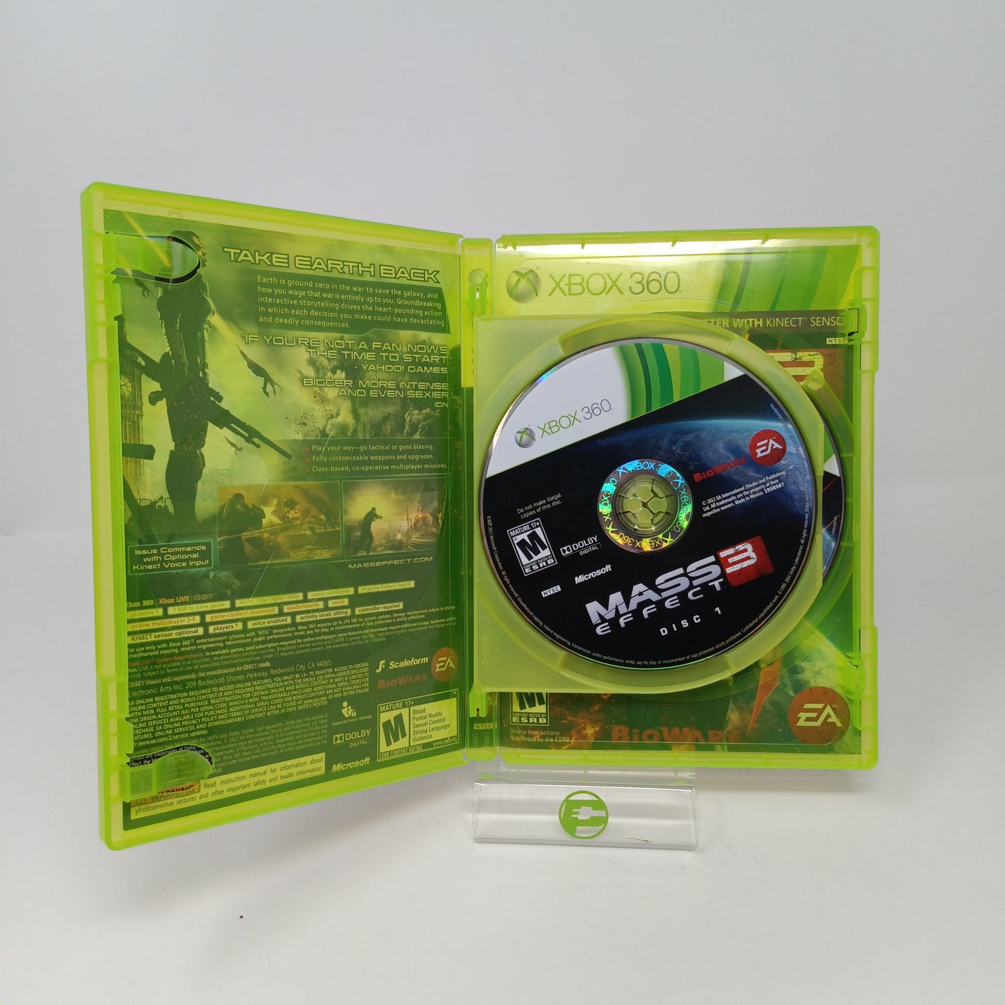 Lot of 3 Microsoft Xbox 360 Games Mass Effect 1,2, & 3