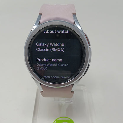 WiFi Only Samsung Galaxy Watch6 43mm Aluminum SM-R955U