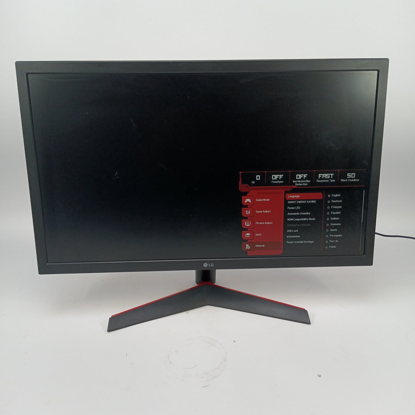 LG 24" 24GN50W FHD 144Hz Display Monitor