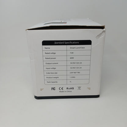 Cordless Electric Smart Lunch Box 16000mAh Rechargeable Self-Heating