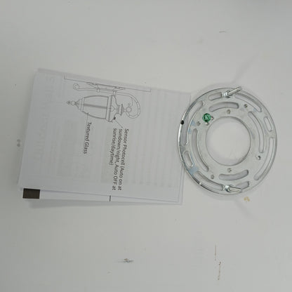 DORESshop 17" Black Outdoor Light Fixtures Wall Mount with Glass Shade