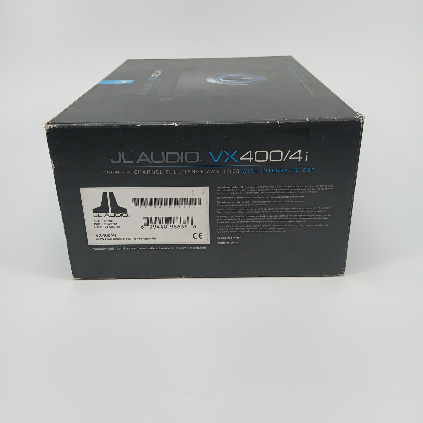 JL AUDIO VX400/4I 400-WATT 4 CHANNEL AMPLIFIER WITH DSP