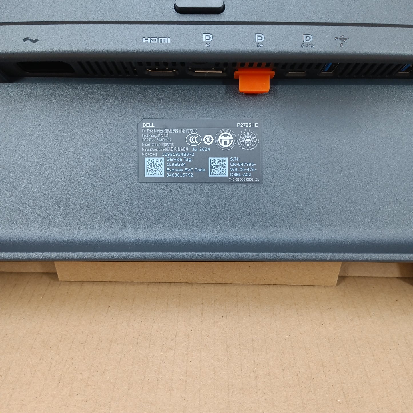 Dell 27 Inch Monitor P2725H- (1920 x 1080) Display, 16:9 IPS, LED, 100Hz Monitor