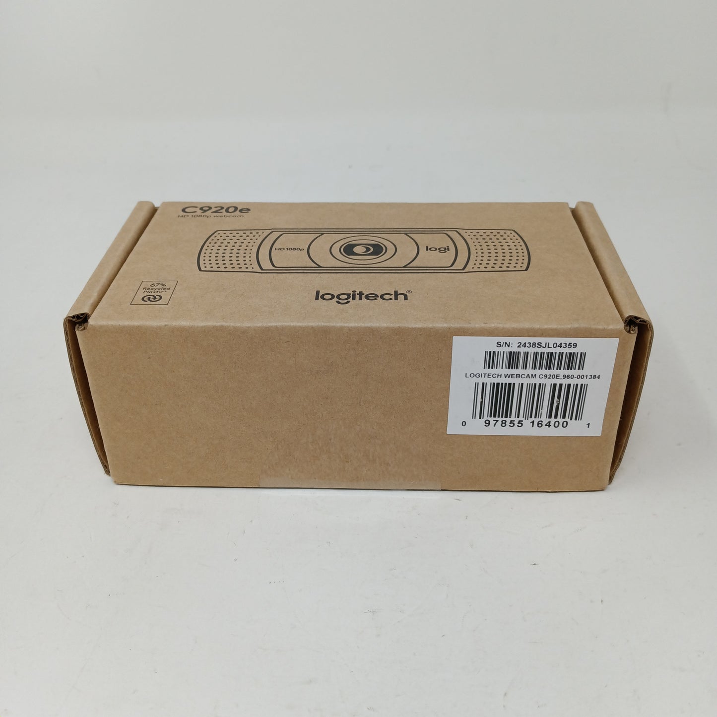 New - Logitech C920e Business Webcam - 1080p 30FPS, USB-A