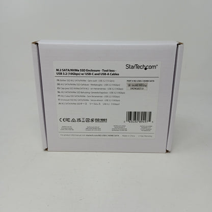 Startech M2 NVMe  SSD Portable Enclosure USB-C