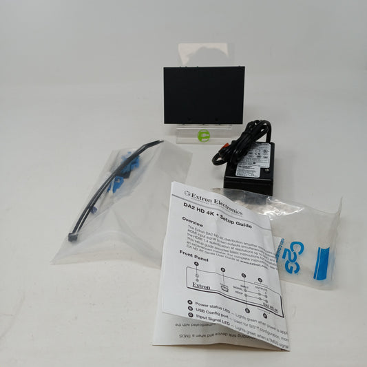 Extron DA2 HD 4K HDMI Distribution Amplifier 2-Output 4K 60Hz w/ AC & HDMI Cable