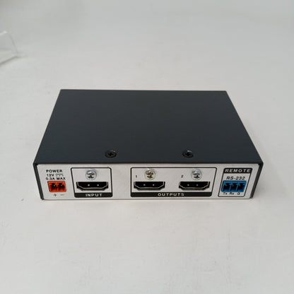 Extron DA2 HD 4K HDMI Distribution Amplifier 2-Output 4K 60Hz w/ AC & HDMI Cable