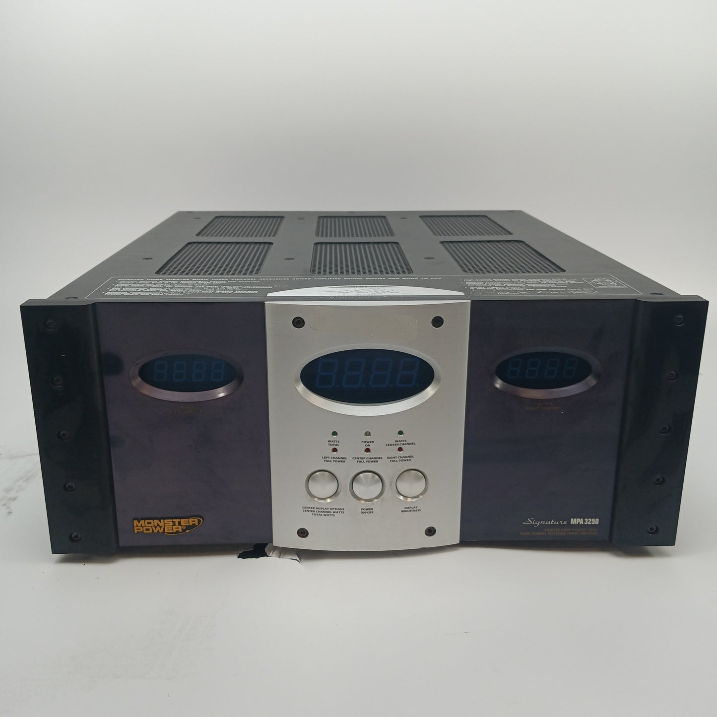 Monster MPA 3250 250W 8 ohm 3 Power Amplifier AMPG1US1BLK