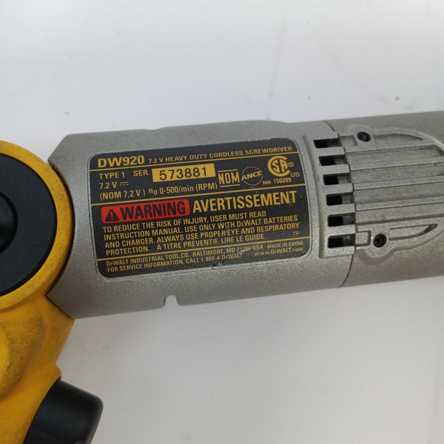 DEWALT DW920K-2 Cordless Electric Screwdriver