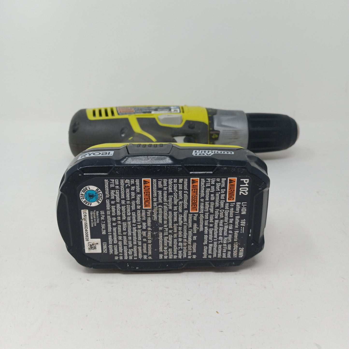 Ryobi P271 18V Lithium Ion 1/2" Drill Driver with Battery and Charger