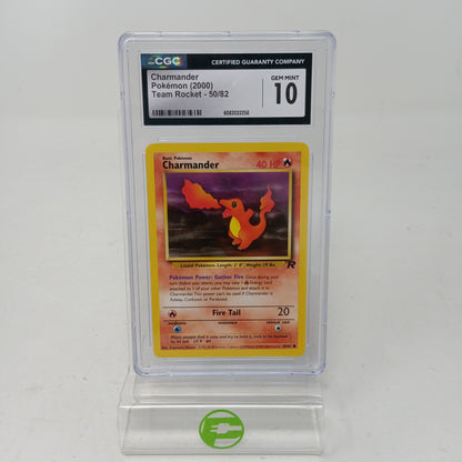 Pokémon TCG Team Rocket Charmander 50/82 Regular English CGC 10 200