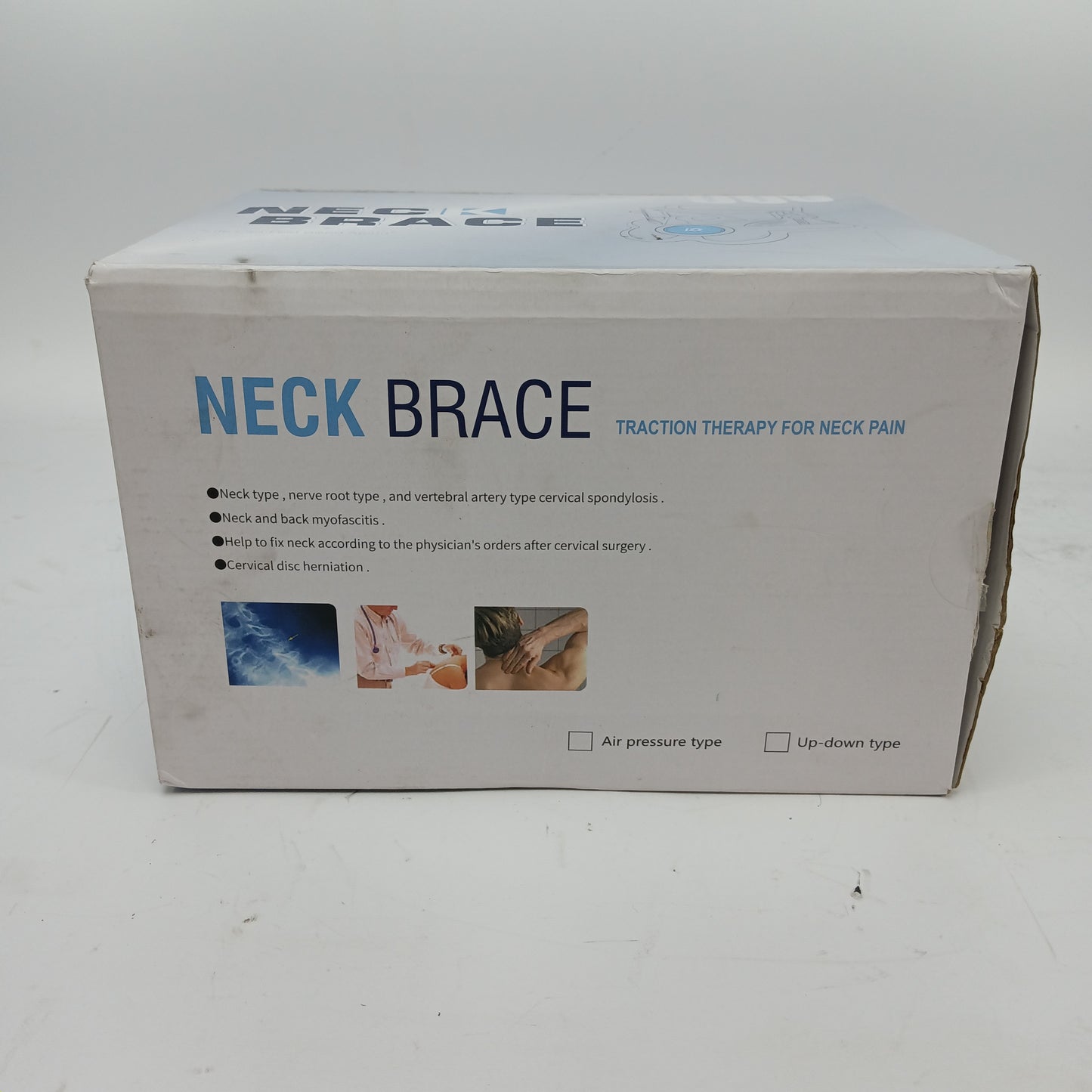 Twinklepoch Cervical Neck Traction Device Brace Adjustable HandPump