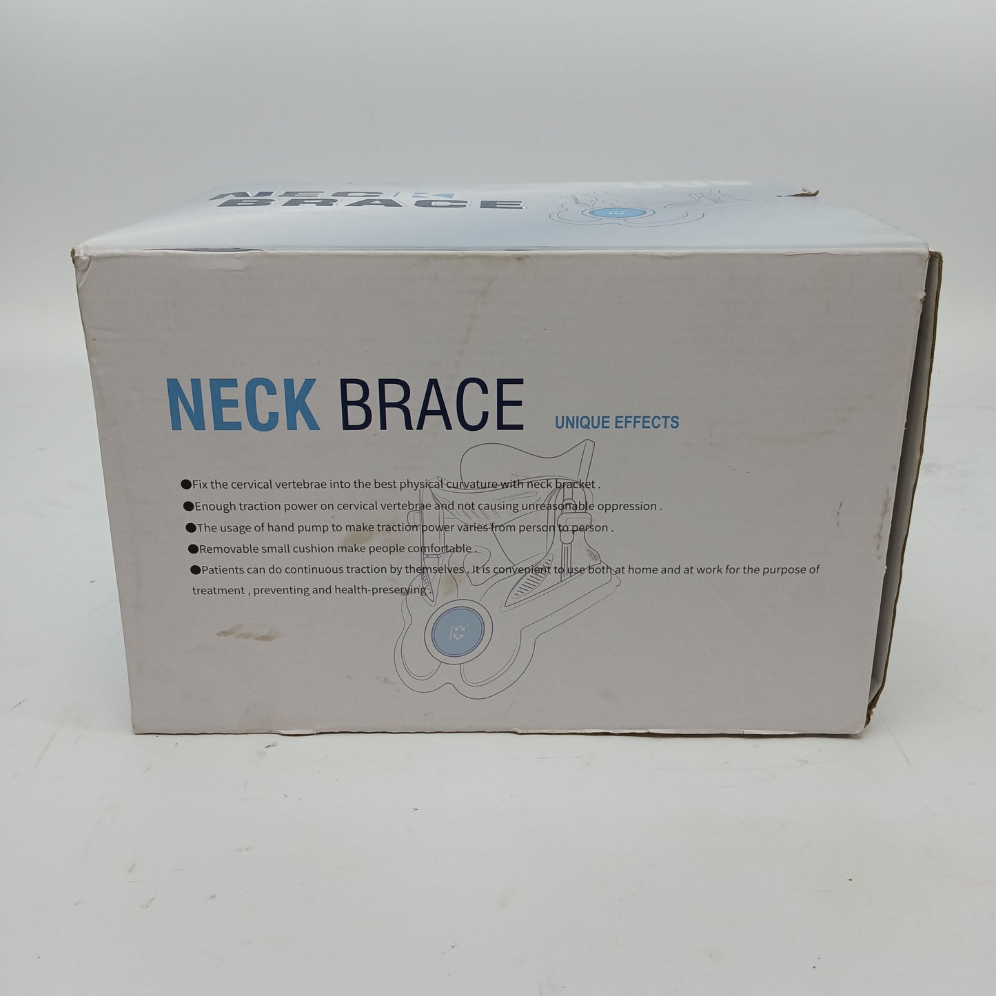 Twinklepoch Cervical Neck Traction Device Brace Adjustable HandPump