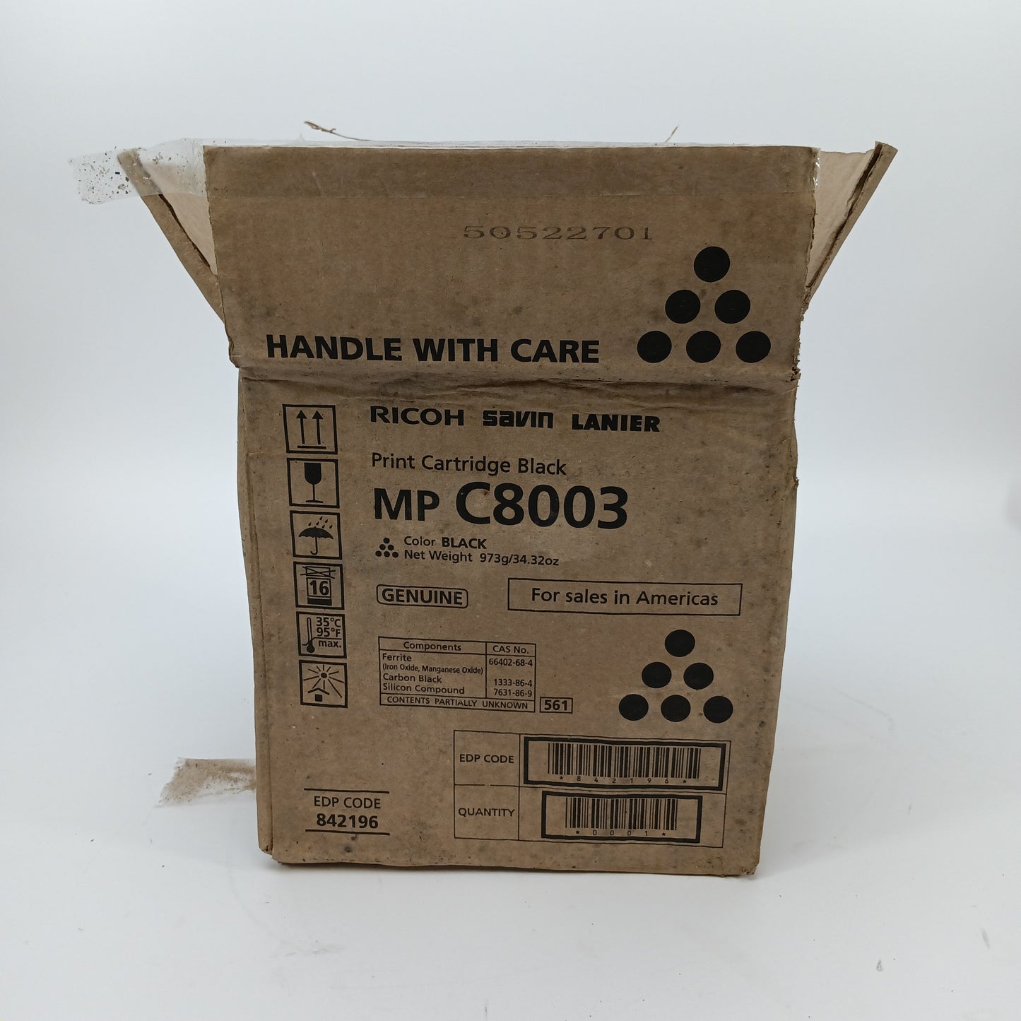 Ricoh MP C8003 842196 Black Toner Cartridge