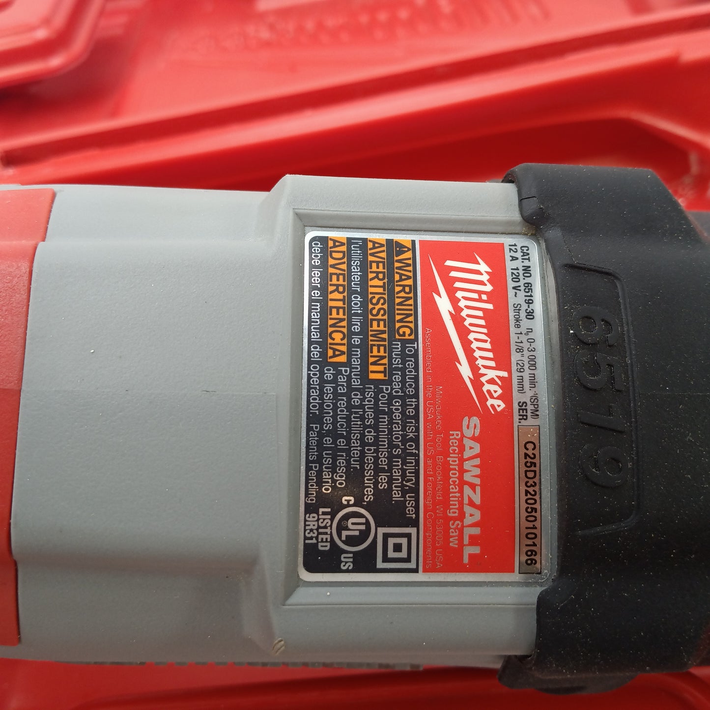 Milwaukee 6519-30 Sawzall Reciprocating Saw