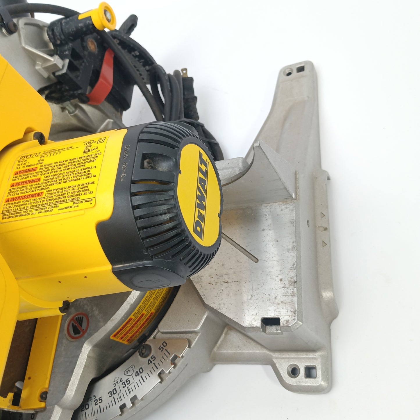 DEWALT DW713 10-Inch Miter Saw Corded Electric