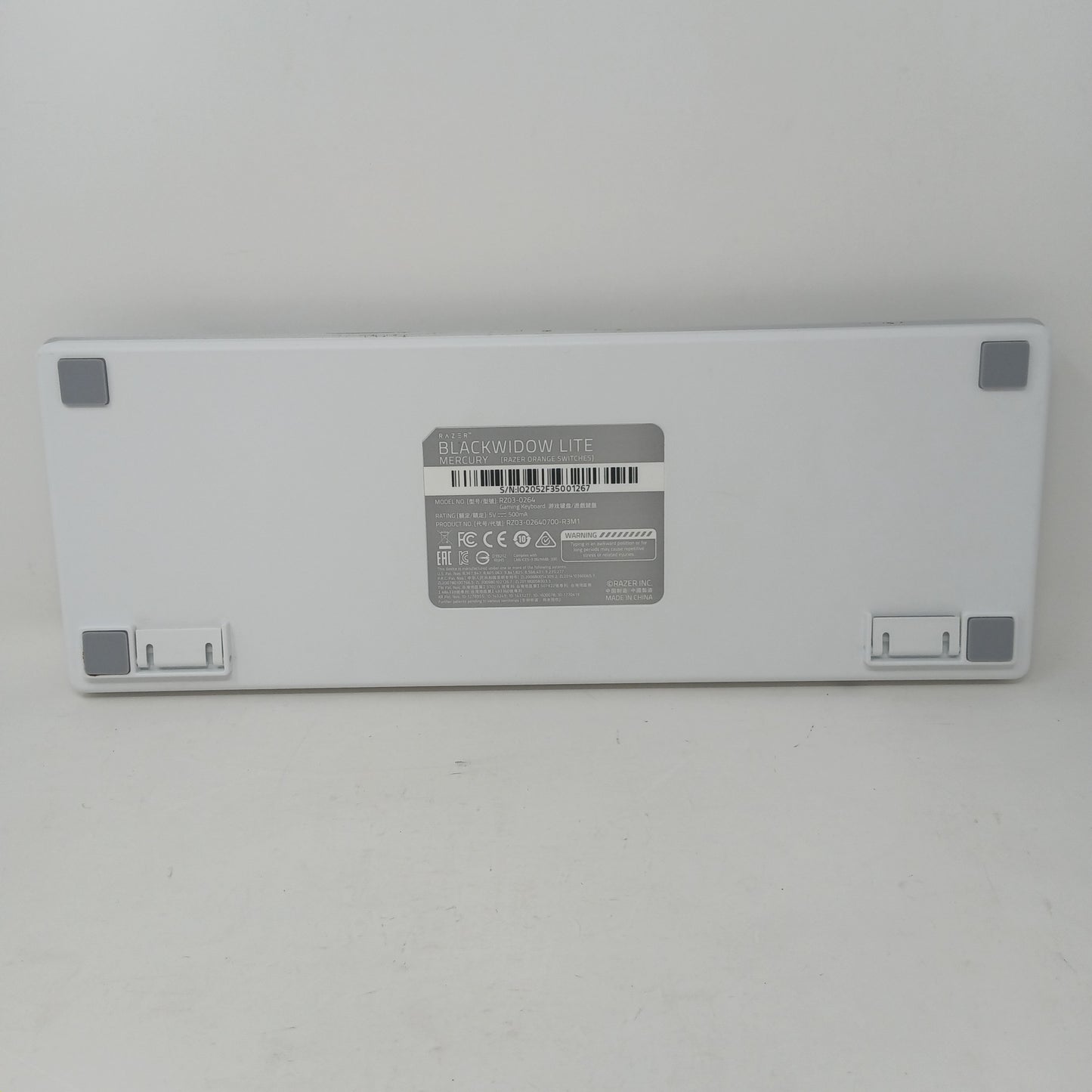 Razor BlackWidow Lite Mercury White Edition Gaming Keyboard RZ03-0264