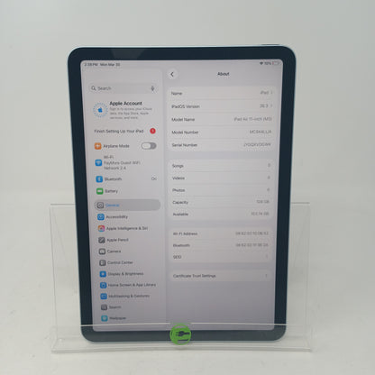 WiFi Only Apple iPad Air 11" M3 128GB Blue MC9X4LL/A