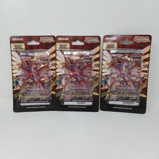New Sealed Lot Of 3 Yu-Gi-Oh Photon Hypernova Blister Packs