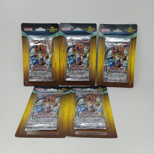 New Lot Of 5 Yu-Gi-Oh Metal Raiders Blister Packs