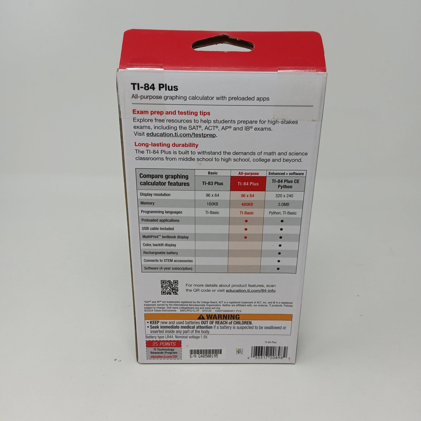 New Texas Instruments TI-84+ Graphing Calculator