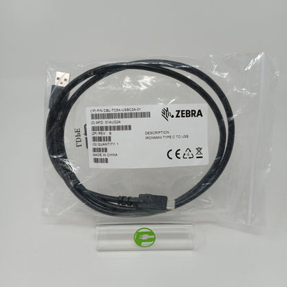 New Zebra D01AUG24 USB C Cord 1PCBL-TC5X-USBC2A-01