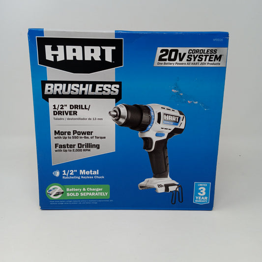 New Hart HPDD26 20V 1/2" Drill Driver