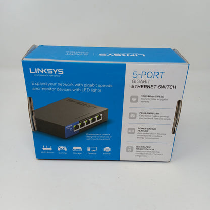 Linskys 5 Port Ethernet switch