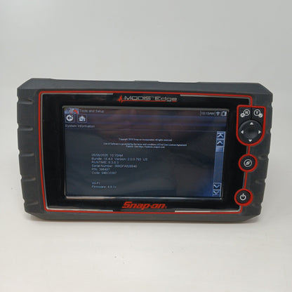 SNAP ON Modis Edge Scanner Diagnostic EEMS341 Software 18.4