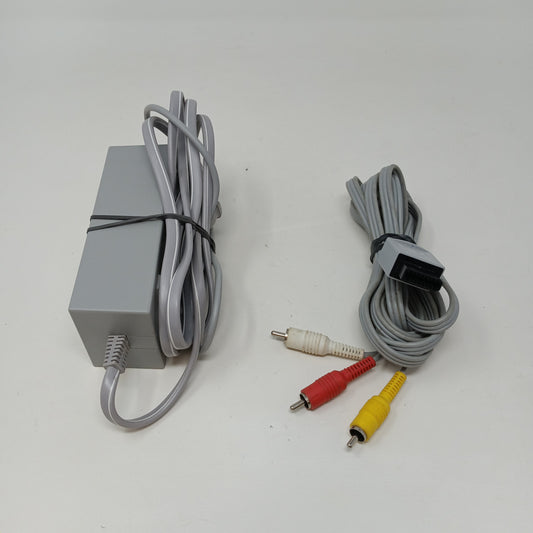 Nintendo WII Power Adapter AV Cable