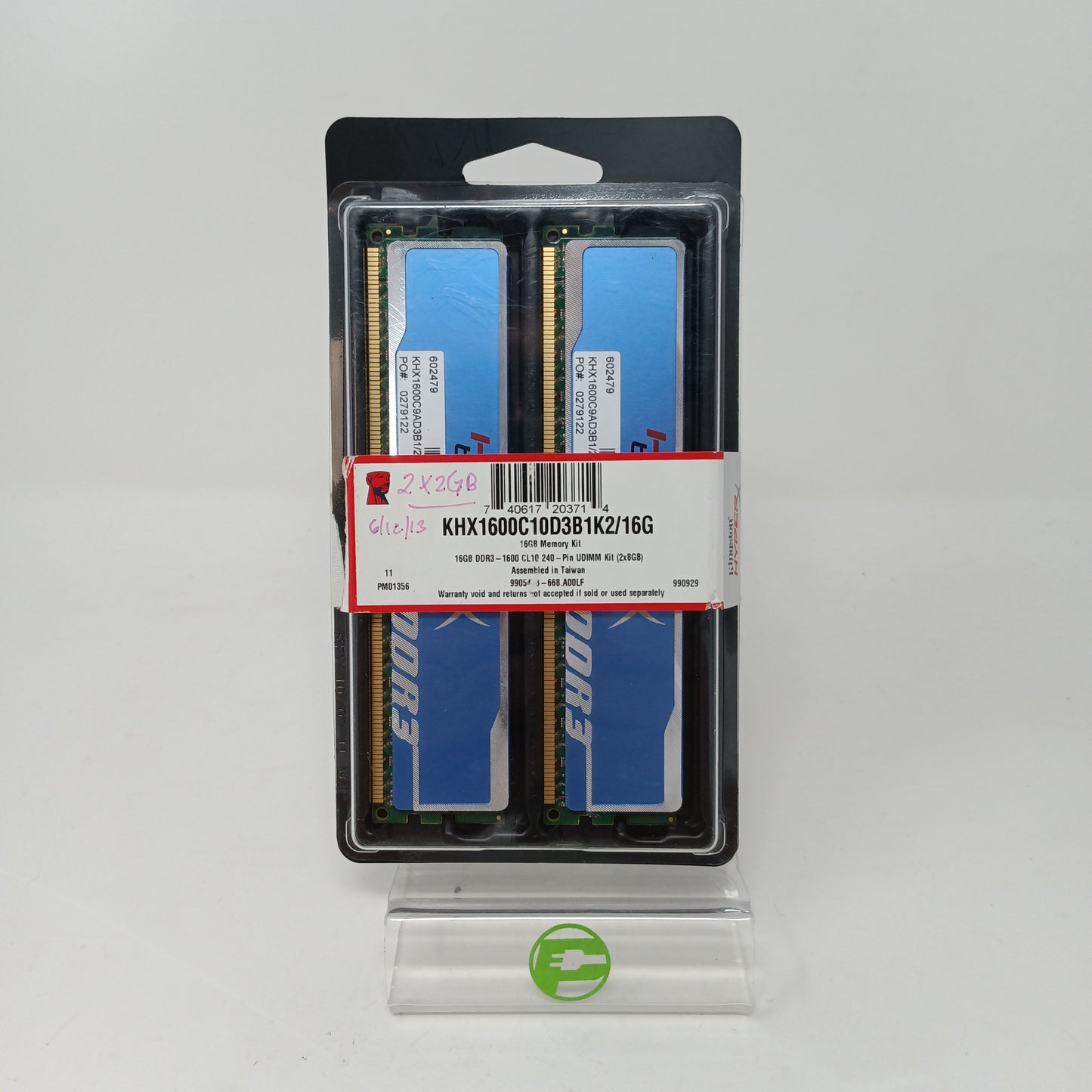 Kingston HyperX Blu 4GB (2x2GB) RAM DDR3 1600MHz 602479