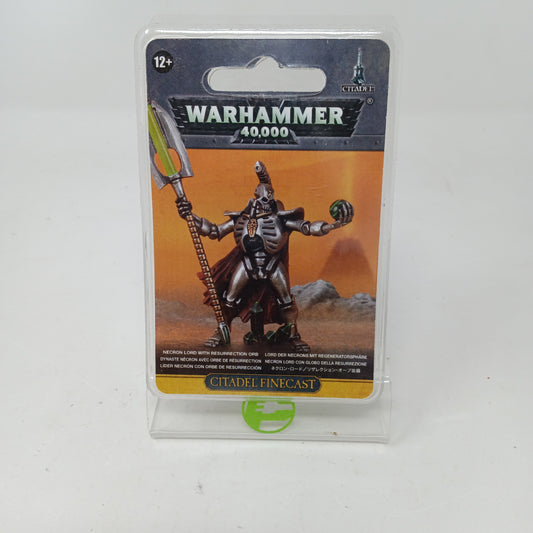 Warhammer 40k Citadel Finecast Necron Lord With Resurrection Orb