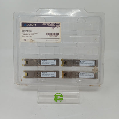 Lot of 8 Axiom GLC-T-AX 1000BASE-T RJ45 SFP Transceivers Cisco Compatible