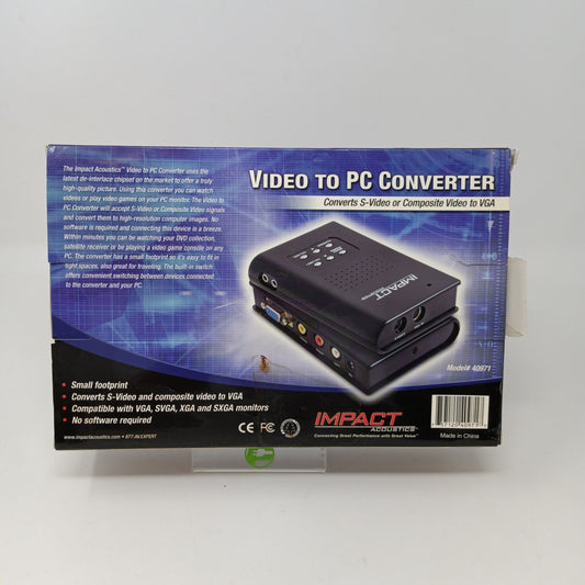 New Impact 40971 Video To Pc Converter