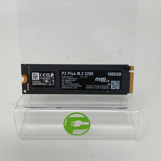 Crucial 2280mm P3 Plus 1TB M.2 NVMe Gen 3.0 x 4 SSD CT1000P3PSSD8