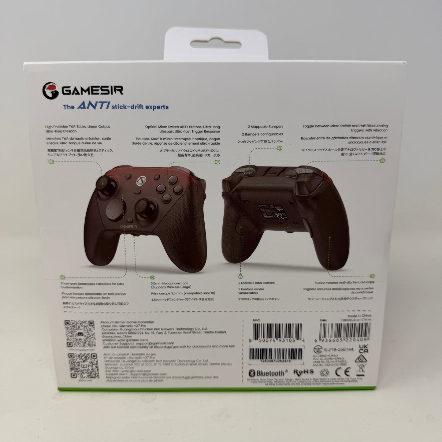 New GameSir G7 Pro Tri-Mode Wireless Controller Xbox Series X/S PC Android Ember